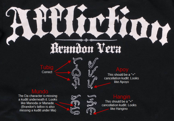 brandon vera tattoo affliction shirt